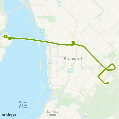 RTL Brossard / du Quartier / Panama / Île-des-Soeurs map