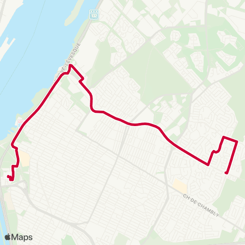 RTL Roland-Therrien / Roberval map