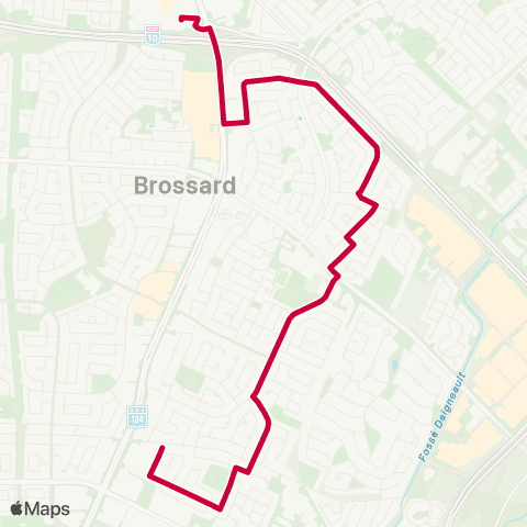RTL Secteurs M-N-O Brossard map