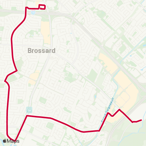 RTL Secteurs R-S-T Brossard map