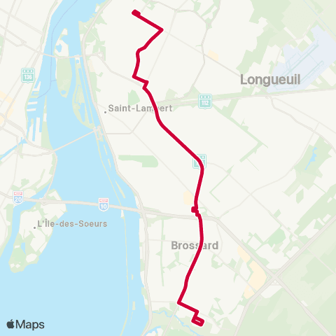 RTL Taschereau / Coteau-Rouge / Cégep e.-Montpetit map