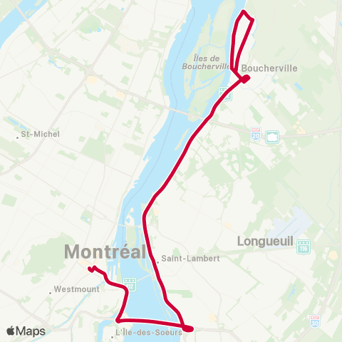 RTL Marie-Victorin / du Fort St-Louis / TCV map
