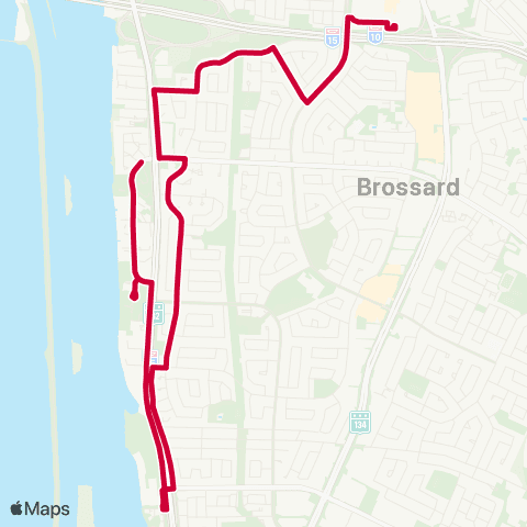 RTL Taxi Collectif - Brossard M.-Victorin / St-Laurent map