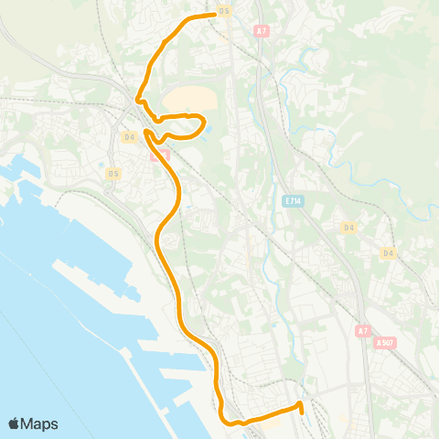 RTM Gèze - St Antoine map
