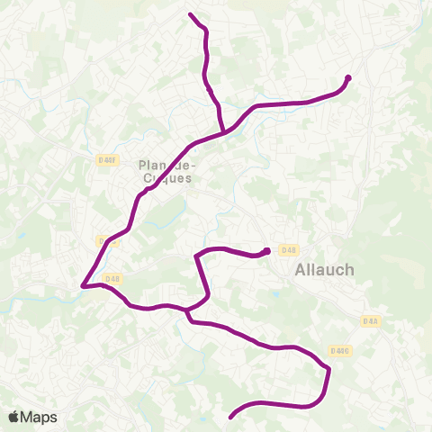 RTM Circuits Scolaires Lycée Monte Cristo map