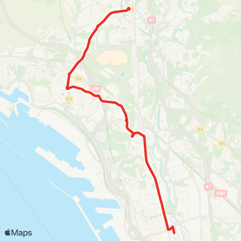 RTM Gèze - St Antoine map