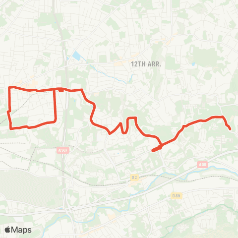RTM Métro la Fourragère - les Caillols Hôp. map