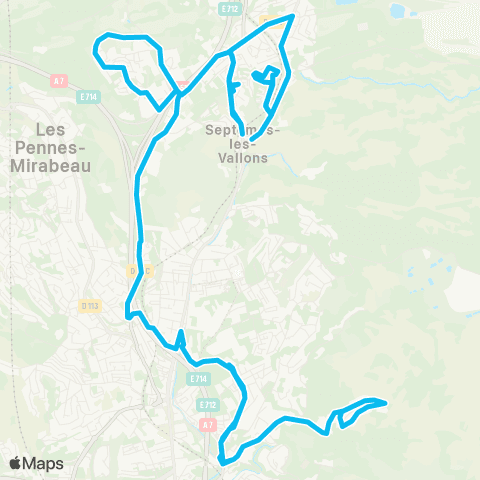 RTM Hôpital Nord - Septèmes Centre map