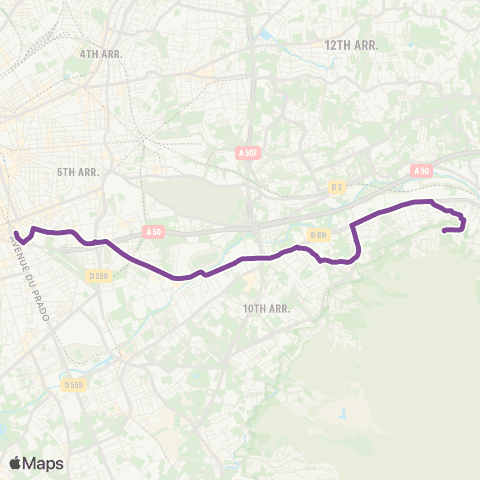 RTM Castellane - le Bosquet map
