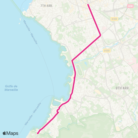 RTM Castellane - Madrague de Montredon map