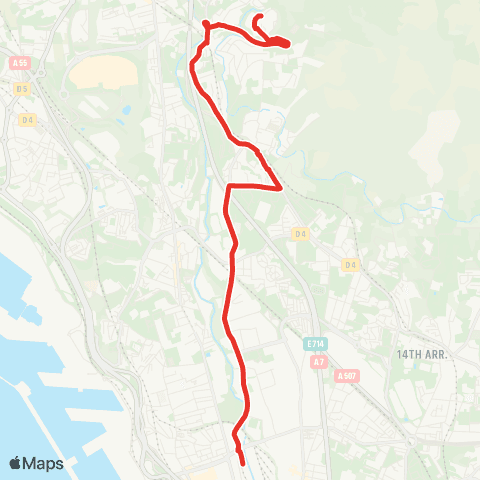 RTM Gèze - la Savine map