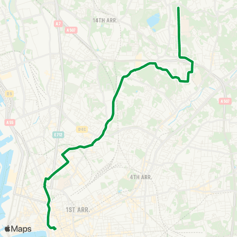 RTM Canebière Bourse - St Jérôme IUT map