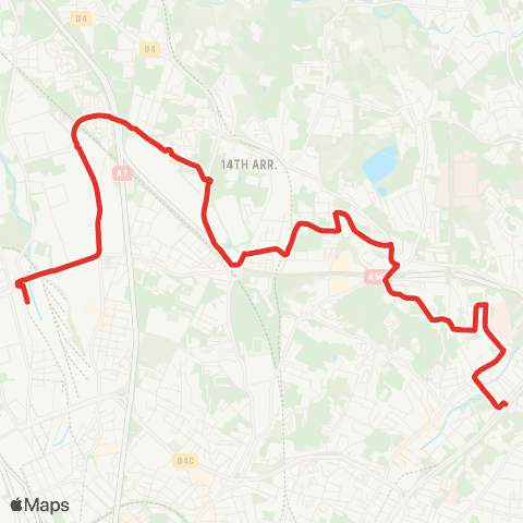 RTM Gèze - Métro Malpassé map