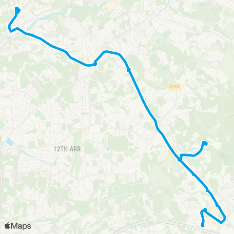 RTM Métro la Rose - la Valentine Ctre comm. map