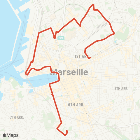 RTM Réformés Canebière - Vauban map