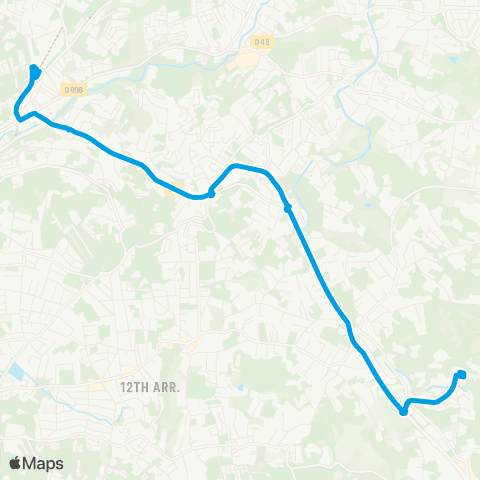 RTM Métro la Rose - les 3 Lucs map