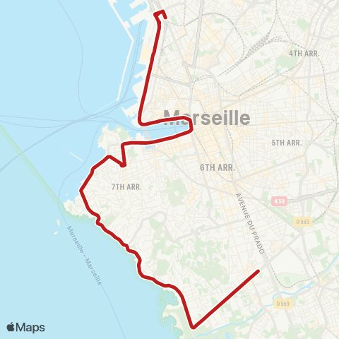 RTM Arenc Euroméditerranée - Métro Rond Point du Prado map