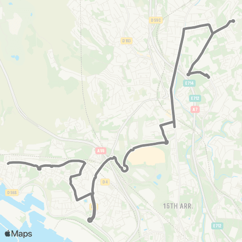 RTM Hôpital Nord - l'Estaque map