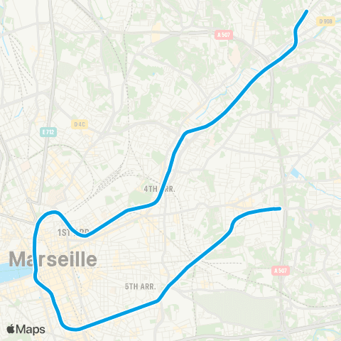 RTM La Rose - la Fourragère map