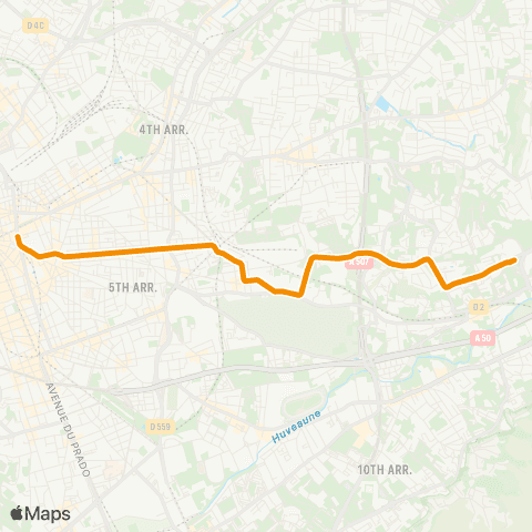RTM Noailles - les Caillols map