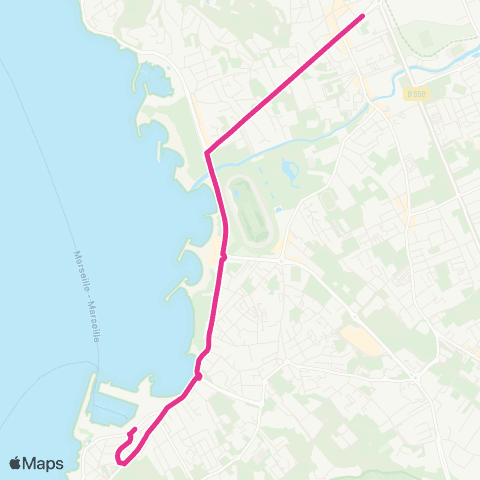 RTM Métro Rond Point du Prado - Pointe Rouge Port map