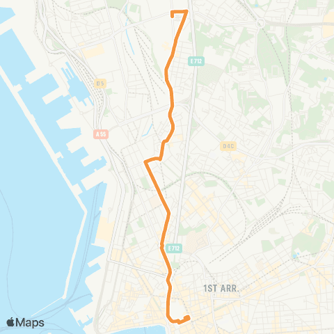 RTM Canebière Bourse - Canet Ambrosini map