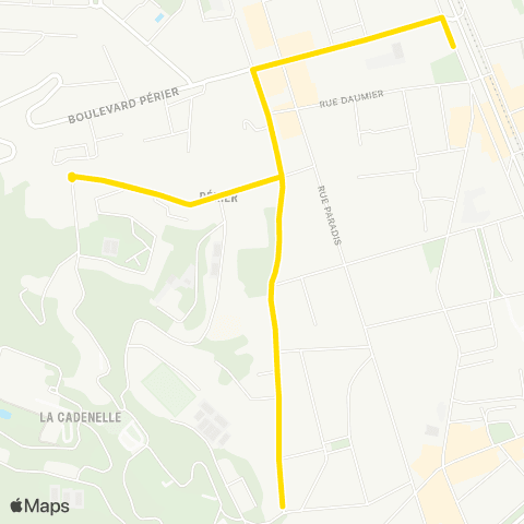 RTM Métro Périer - Mairie 6-8 map