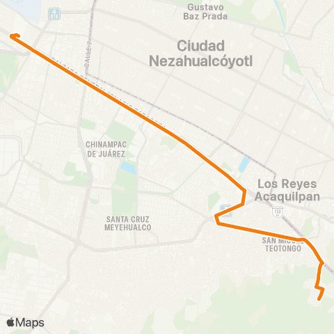 RTP Campestre Potrero - Metro Zaragoza map