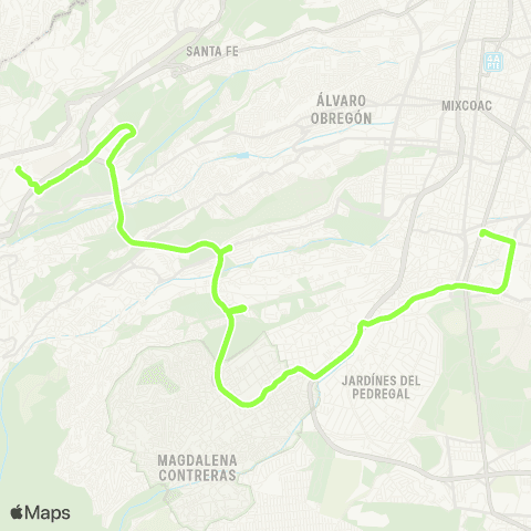 RTP Parque de la Bombilla - Centro Comercial Santa Fe (Ordinario) map