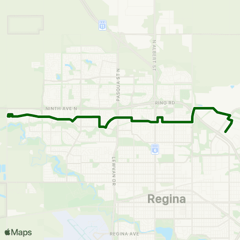 Regina Transit Westhill - Ross Industrial map