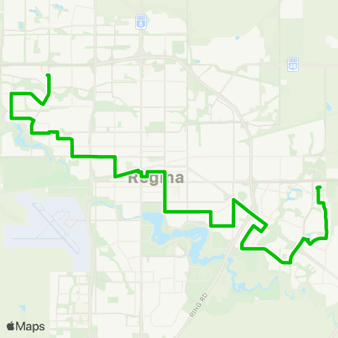 Regina Transit Varsity Park - Mount Royal map