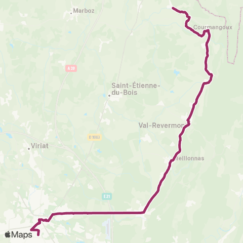 Rubis Verjon - Bourg-en-Bresse map