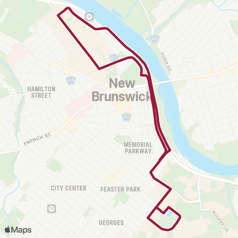 Rutgers (New Brunswick) College Avenue - Cook / Douglass map