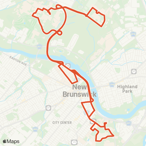 Rutgers (New Brunswick) All Campuses map