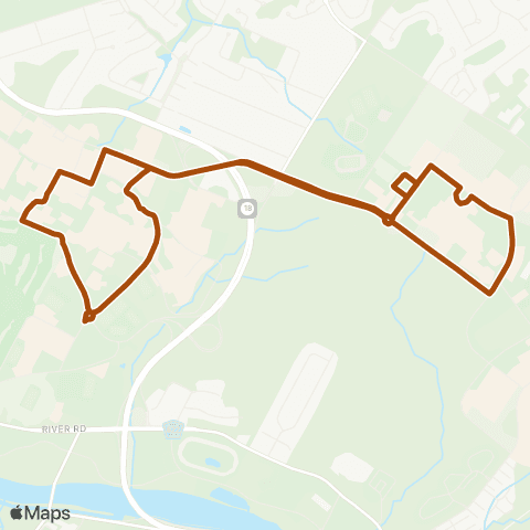 Rutgers (New Brunswick) B / L Loop map