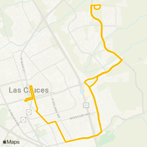 Road Runner Route 2 map