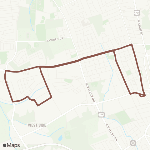 Road Runner Route 5 map