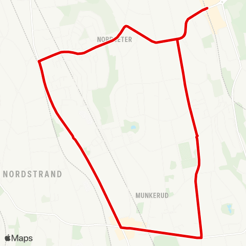 Ruter Nordstrand ring map