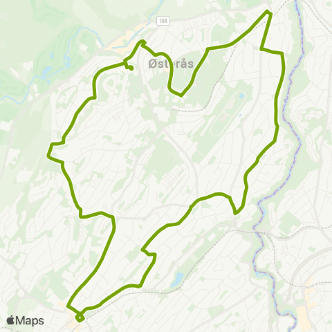 Ruter Bekkestua - Østerås map