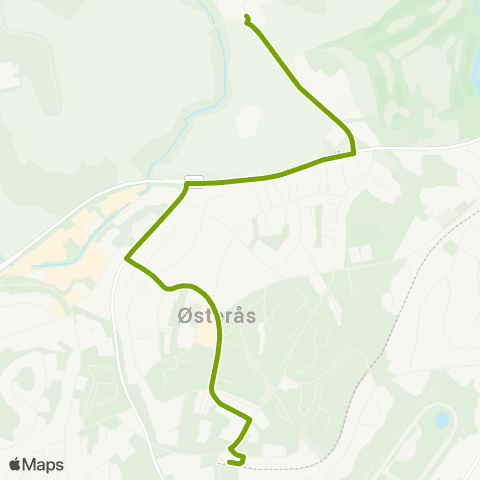 Ruter Østerås - Grini Næringspark - Listuveien map