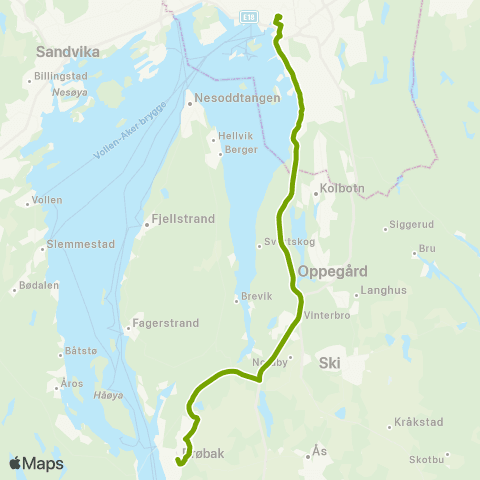 Ruter Skorkeberg - Oslo map