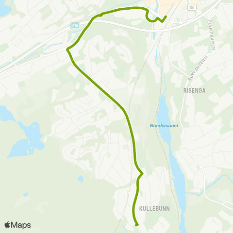 Ruter Borgen - Asker map