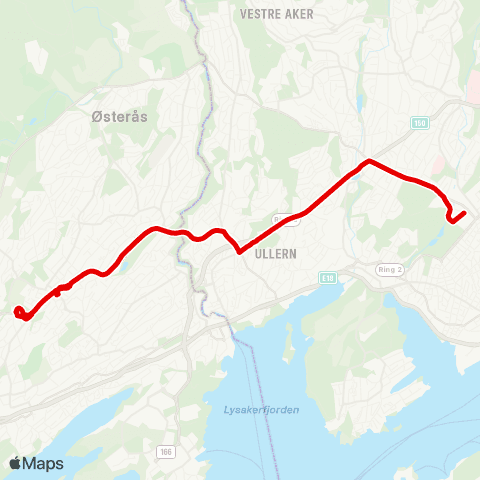 Ruter Buss for linje 3 map