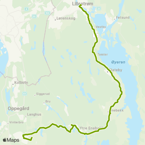 Ruter Lillestrøm - Ski map