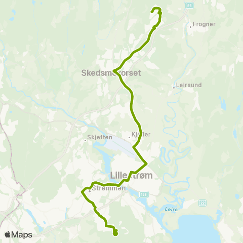 Ruter Vardefjellet / Vardeåsen - Blystadlia map