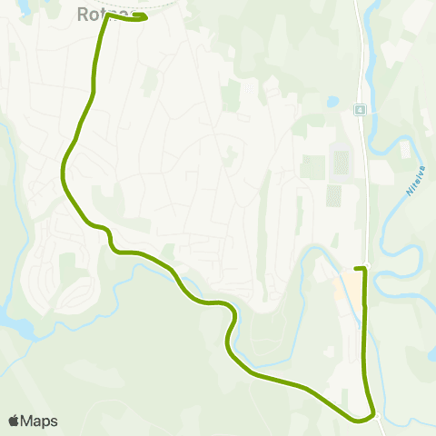 Ruter Nittedal stasjon - Kruttverket - Dam map