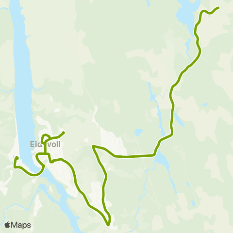 Ruter Gullverket - Eidsvoll map