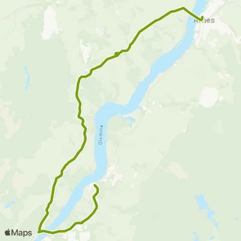 Ruter Bestilling Udnes & Haga (464) map