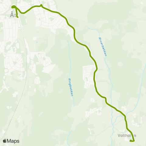 Ruter Ås læringssenter map