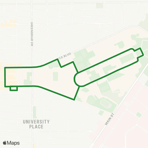 Rice University RVA / Greenbriar map
